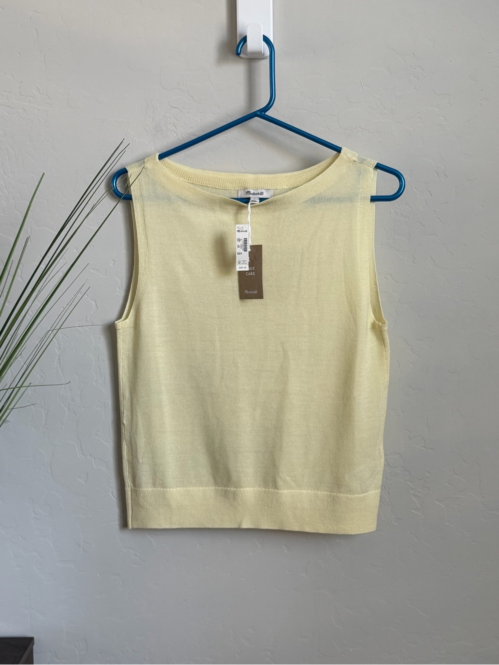 NWT Madewell Merino Wool Silk Sweater Shell Tank Top M OA057